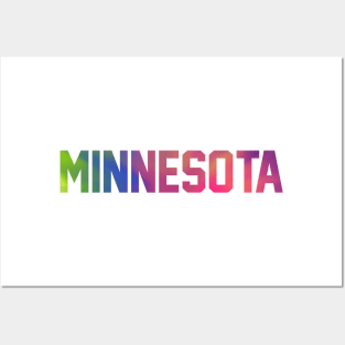 Minnesota Tie Dye Jersey Letters Posters and Art